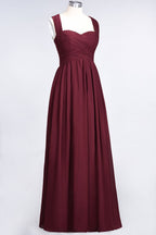Sweetheart Bungurdy Tiered Lace Prom Dresses | Simple Cap Sleeves A-Line Evening Dresses