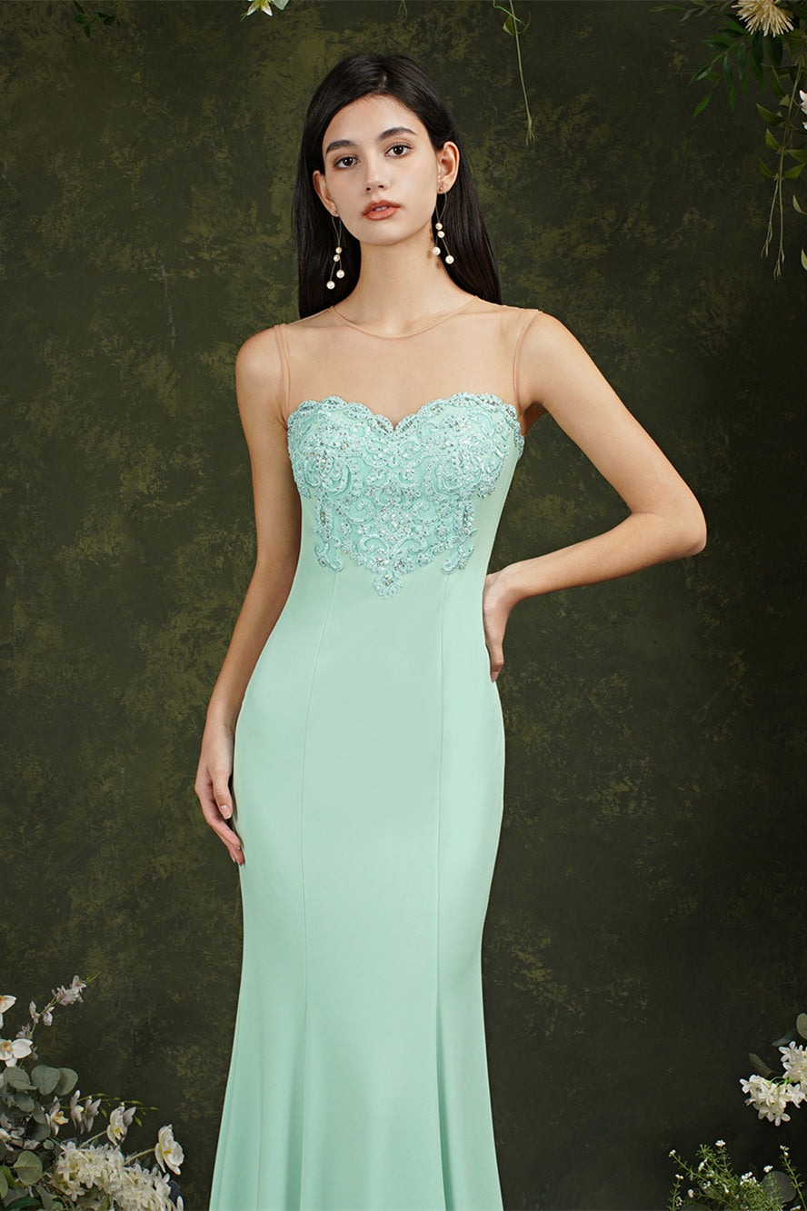 Sweetheart Floral Lace Tulle Mermaid Long Prom dress