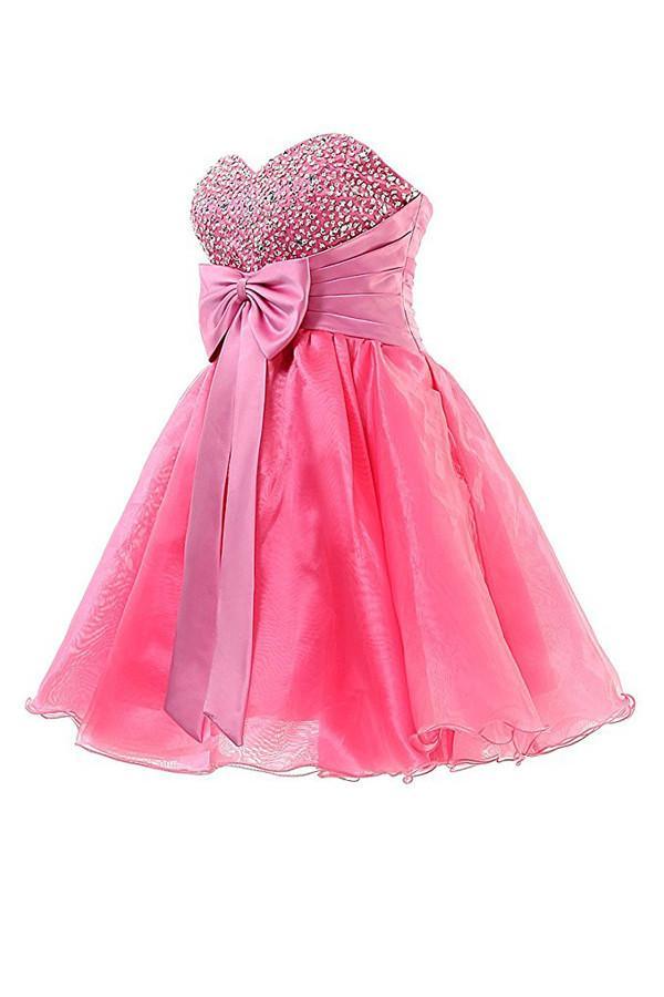 Herzausschnitt Organza Kurze Ballkleider Homecoming Kleider PG063