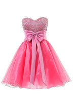 Herzausschnitt Organza Kurze Ballkleider Homecoming Kleider PG063