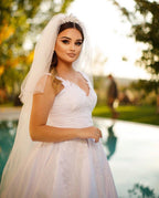 Trendy Floor Length Sweetheart Traps Sleeveless A-Line Satin Wedding Dress with Beads