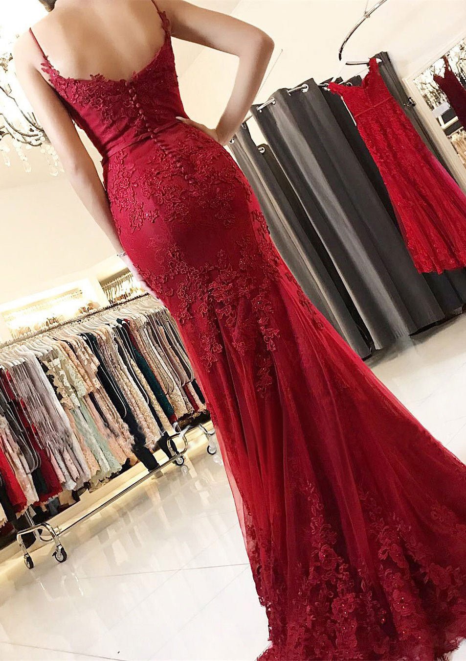 Sloan | Meerjungfrau-Abendkleid mit Herzausschnitt, ärmellos, bodenlang, Tüll