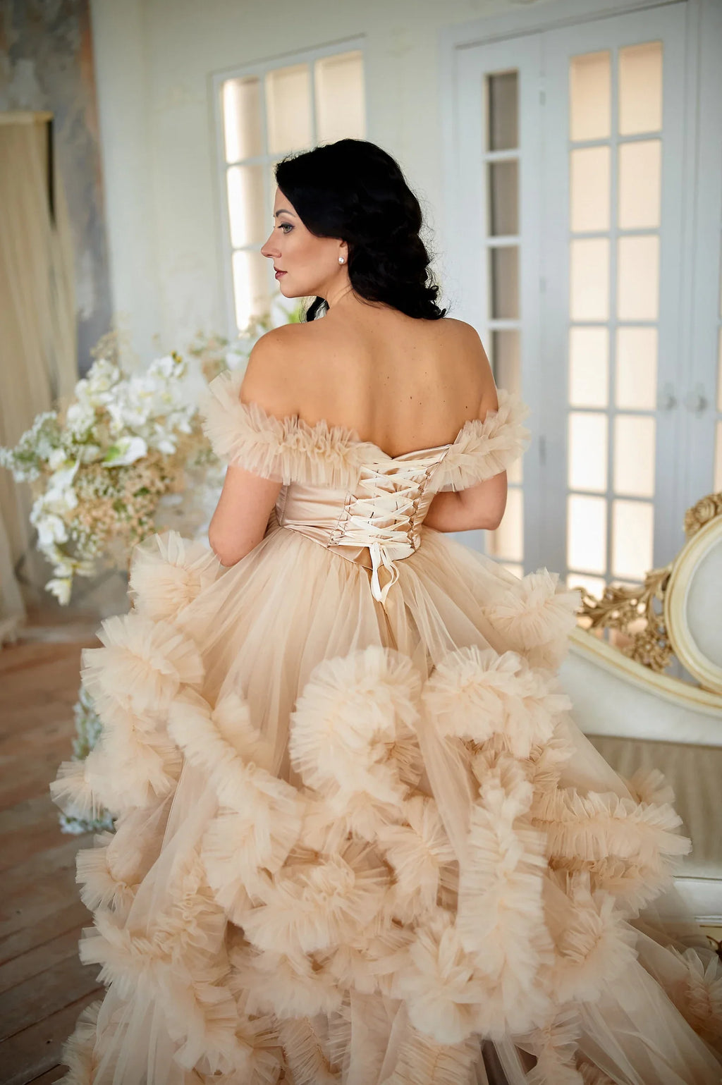 Tulle Maternity Dress For Photo Shoot SY057