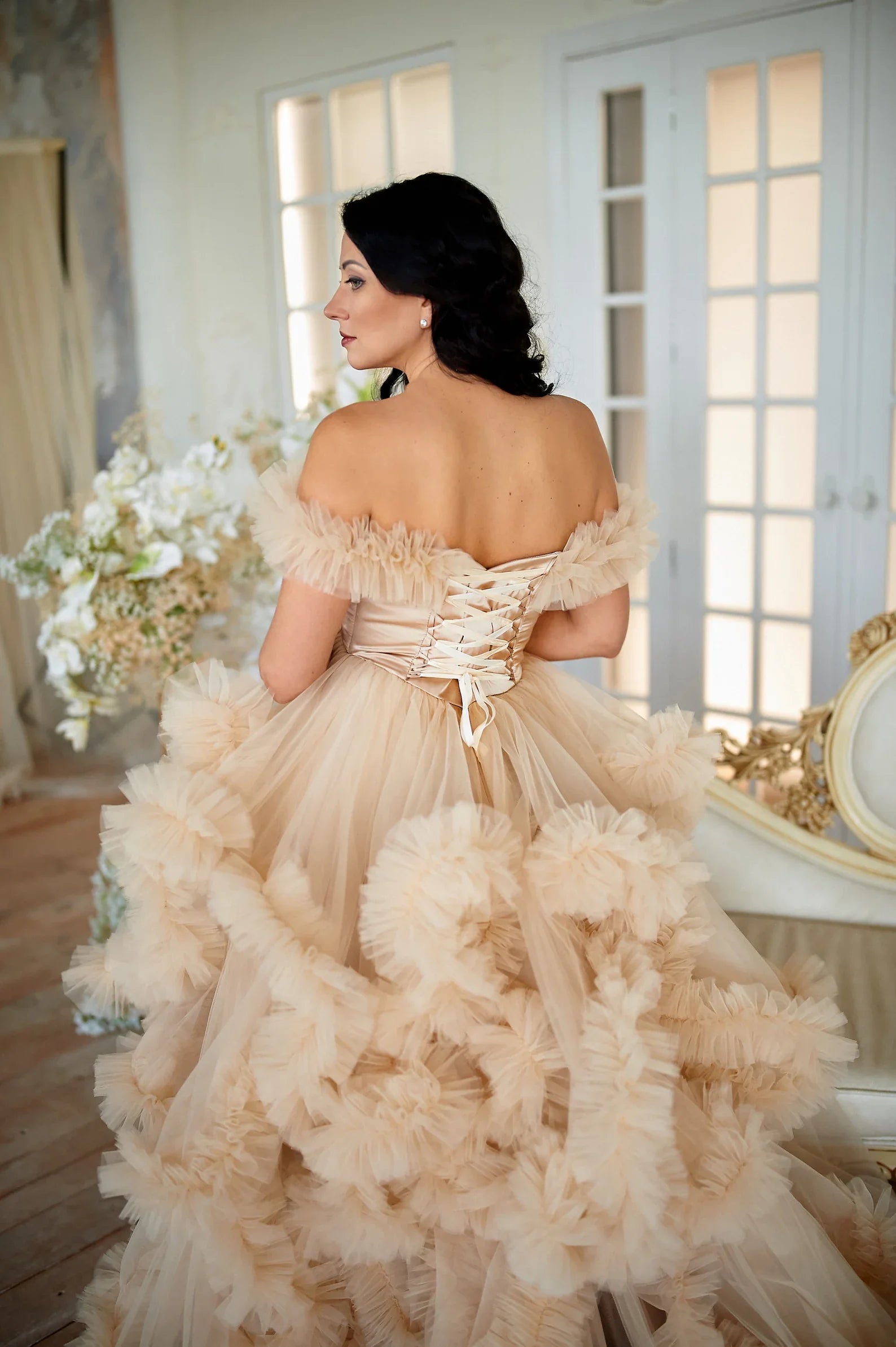 Tulle Maternity Dress For Photo Shoot SY057