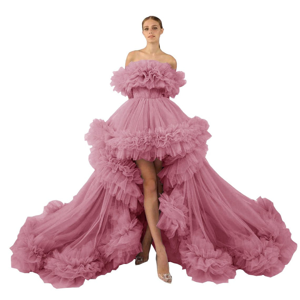 Puffy Ruffles Maternity Tulle Robe SY039