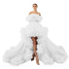 Puffy Ruffles Maternity Tulle Robe SY039